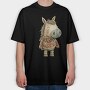 Christmas Horse Sweater, Tricou Oversize Barbati (Unisex)