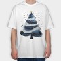 Christmas Serenity Tree, Tricou Oversize Barbati (Unisex)