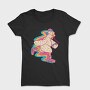 Chicken Roller Skating Rollers, Tricou Femei