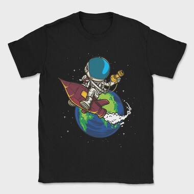 Space Rocket Explorer, Tricou Barbati (Unisex)