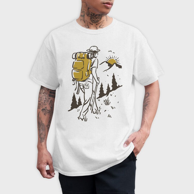 Hiking Adventure, Tricou Barbati (Unisex)