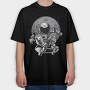 Space Skater, Tricou Oversize Barbati (Unisex)