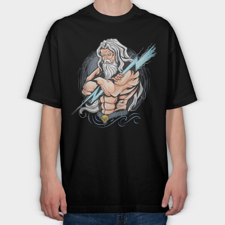 Thunder God, Tricou Oversize Barbati (Unisex)