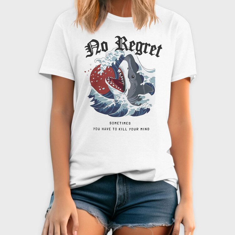 Shark No Regret, Tricou Barbati (Unisex)