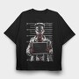 Zombie Sign Holder, Tricou Oversize Barbati (Unisex)