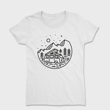 Camper Night Adventure, Tricou Femei