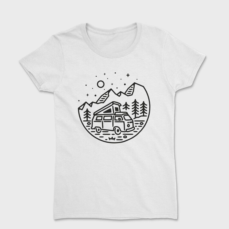 Camper Night Adventure, Tricou Femei