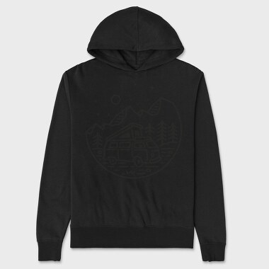 Camper Night Adventure, Hanorac Oversize Barbati (Unisex)