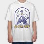 Slow Turtle Ride, Tricou Oversize Barbati (Unisex)