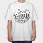 Camper Night Adventure, Tricou Oversize Barbati (Unisex)