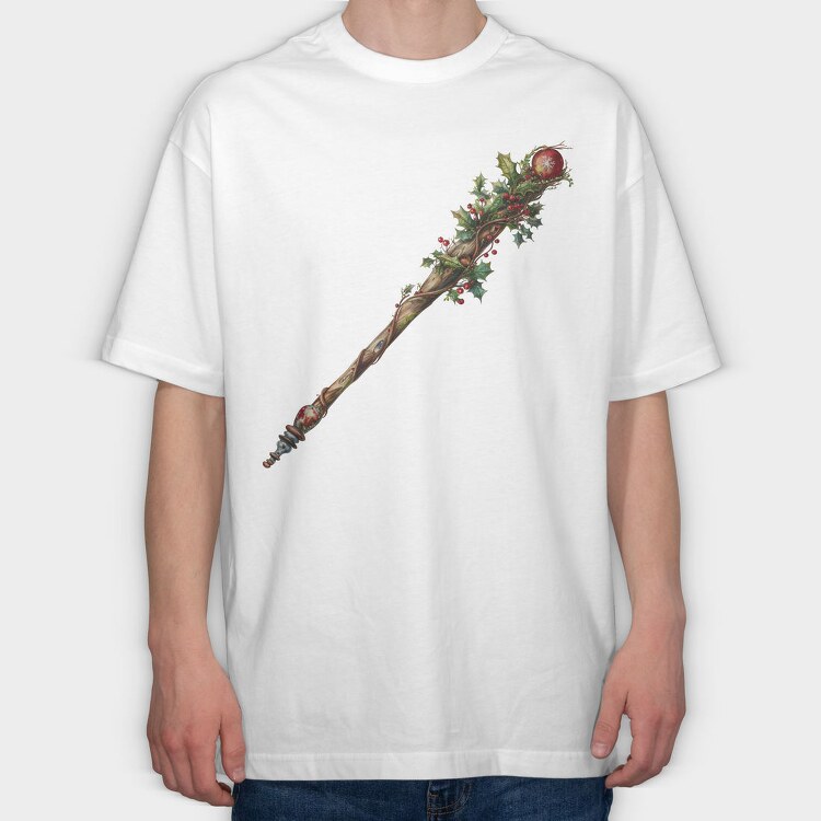 Christmas Ornament Scepter, Tricou Oversize Barbati (Unisex)