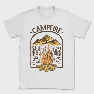 Campfire Mountain Adventure, Tricou Barbati (Unisex)