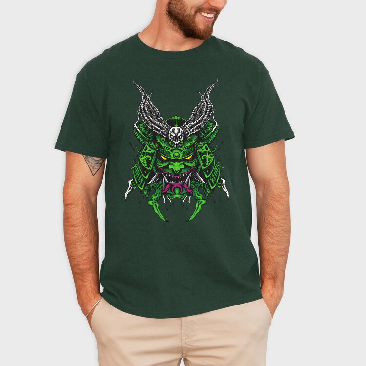 Demon Skull Horns, Tricou Barbati (Unisex)