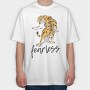 Tiger Roar Fearless, Tricou Oversize Barbati (Unisex)