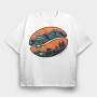 Coffee To Stay, Tricou Oversize Barbati (Unisex)