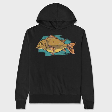Big Carp Fish, Hanorac Oversize Barbati (Unisex)