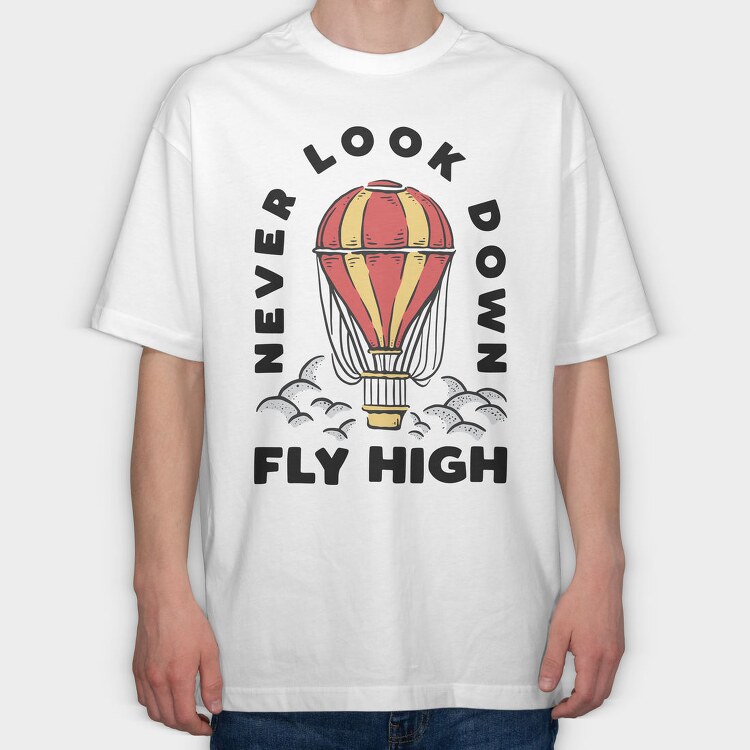 Hot Air Balloon Dreams, Tricou Oversize Barbati (Unisex)