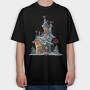 Christmas Magic House, Tricou Oversize Barbati (Unisex)
