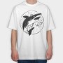 Shark Space Dreams, Tricou Oversize Barbati (Unisex)