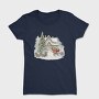Christmas Sleigh Snowscape, Tricou Femei