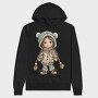 Christmas Snowflakes, Hanorac Oversize Barbati (Unisex)