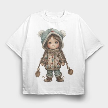 Christmas Snowflakes, Tricou Oversize Barbati (Unisex)
