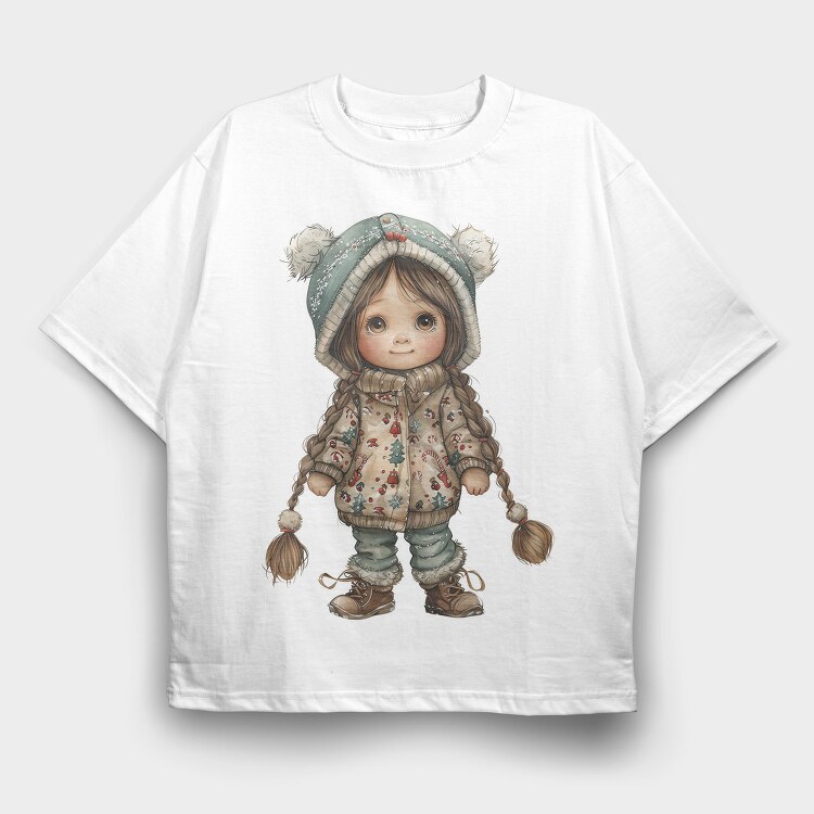 Christmas Snowflakes, Tricou Oversize Barbati (Unisex)