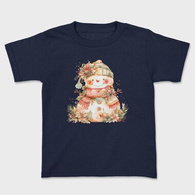 Christmas Snowman Flowers, Tricou Copii