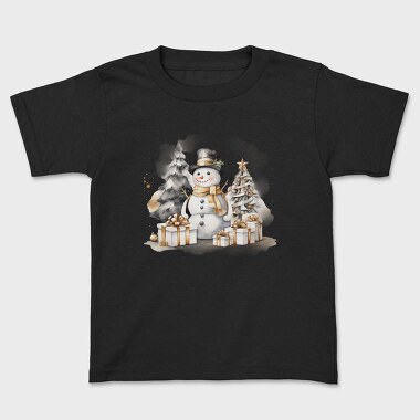 Christmas Snowman Friend, Tricou Copii