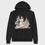 Christmas Snowman Friend, Hanorac Oversize Barbati (Unisex)