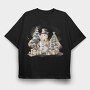 Christmas Snowman Friend, Tricou Oversize Barbati (Unisex)