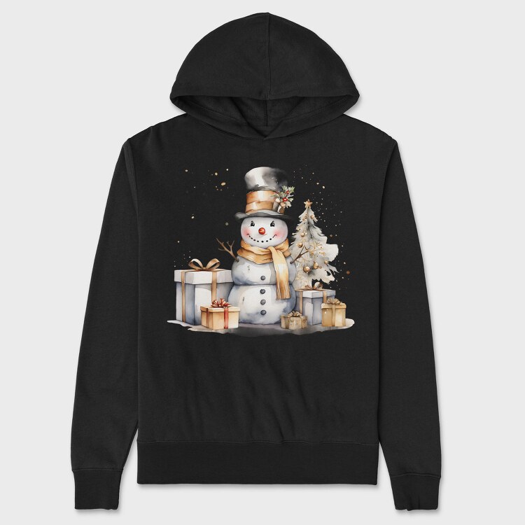 Christmas Snowman Gifts, Hanorac Oversize Barbati (Unisex)