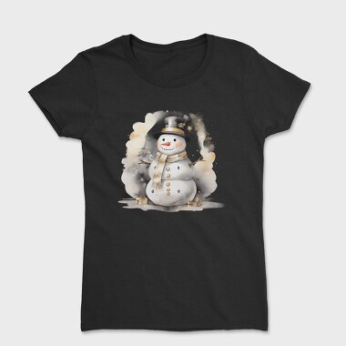 Christmas Snowman Icon, Tricou Femei