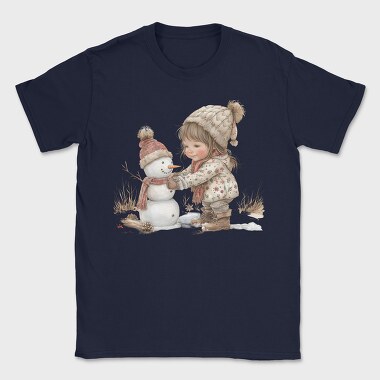 Christmas Snowman Kid, Tricou Barbati (Unisex)