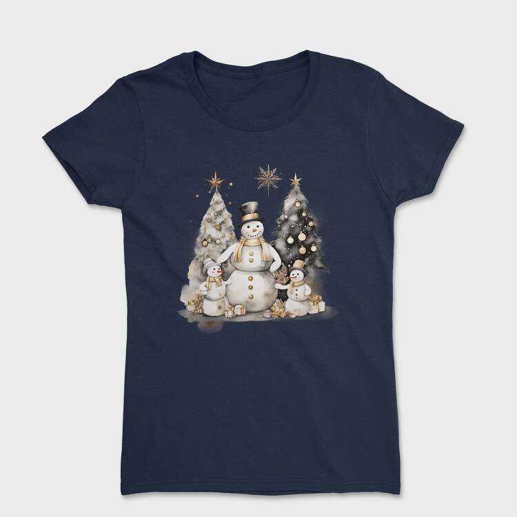 Christmas Snowman Party, Tricou Femei