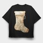 Christmas Stocking Ornament, Tricou Oversize Barbati (Unisex)