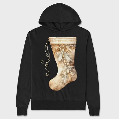 Christmas Stocking Silk, Hanorac Oversize Barbati (Unisex)