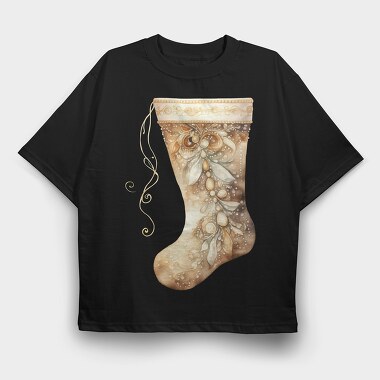 Christmas Stocking Silk, Tricou Oversize Barbati (Unisex)