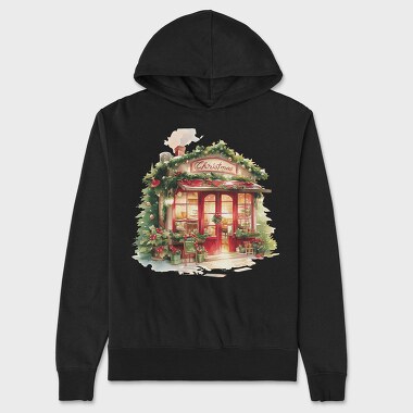 Christmas Storefront, Hanorac Oversize Barbati (Unisex)