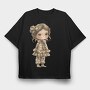 Christmas Tale Pink, Tricou Oversize Barbati (Unisex)