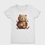 Christmas Teddy Patchwork, Tricou Femei