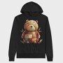 Christmas Teddy Patchwork, Hanorac Oversize Barbati (Unisex)