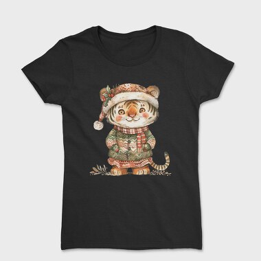 Christmas Tiger Hat, Tricou Femei