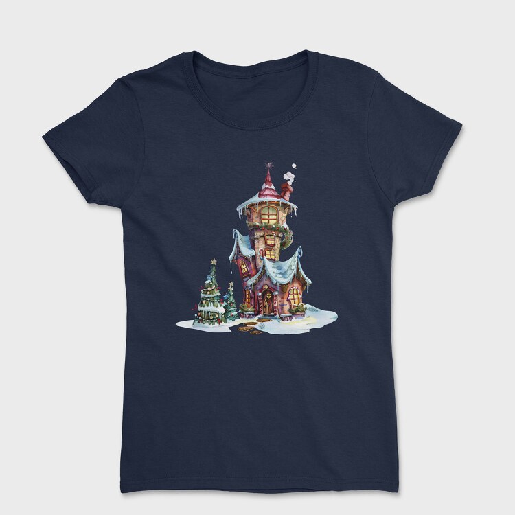 Christmas Tower Snow, Tricou Femei