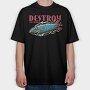 Destroy The World, Tricou Oversize Barbati (Unisex)