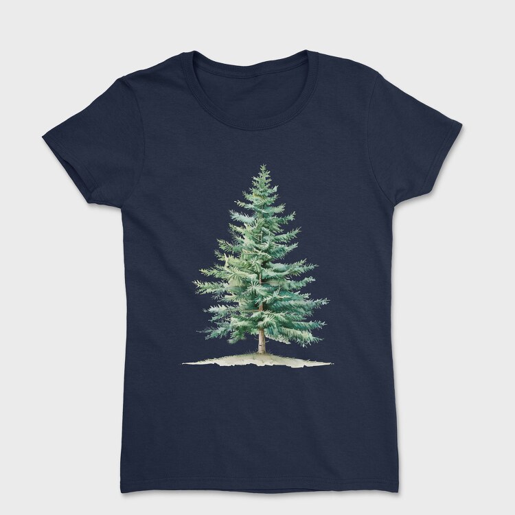 Christmas Tree Art, Tricou Femei