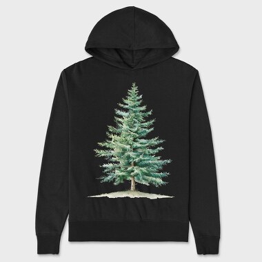 Christmas Tree Art, Hanorac Oversize Barbati (Unisex)