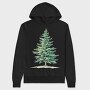 Christmas Tree Art, Hanorac Oversize Barbati (Unisex)