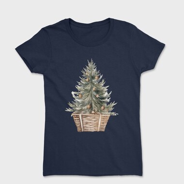Christmas Tree Basket, Tricou Femei