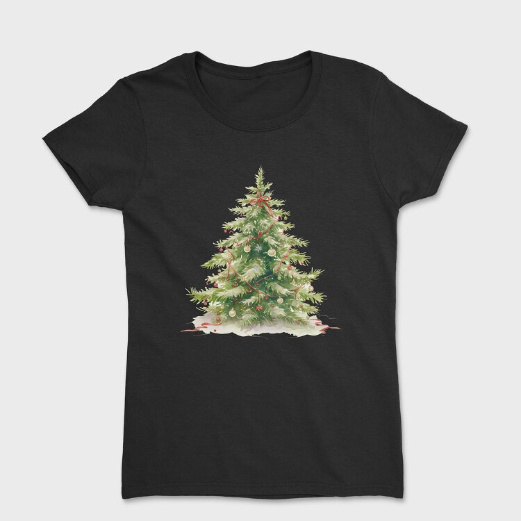 Christmas Tree Decor, Tricou Femei